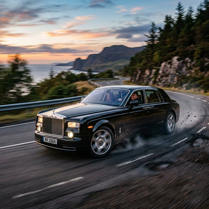 Action Shot: Rolls Royce Phantom Driving Fast
