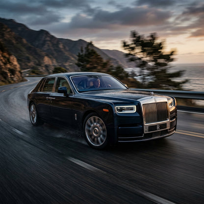 Action Shot: Rolls Royce Phantom Driving Fast