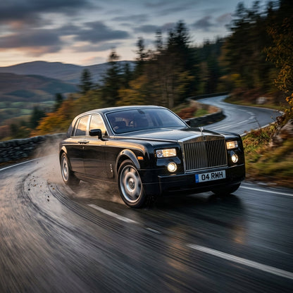 Action Shot: Rolls Royce Phantom Driving Fast