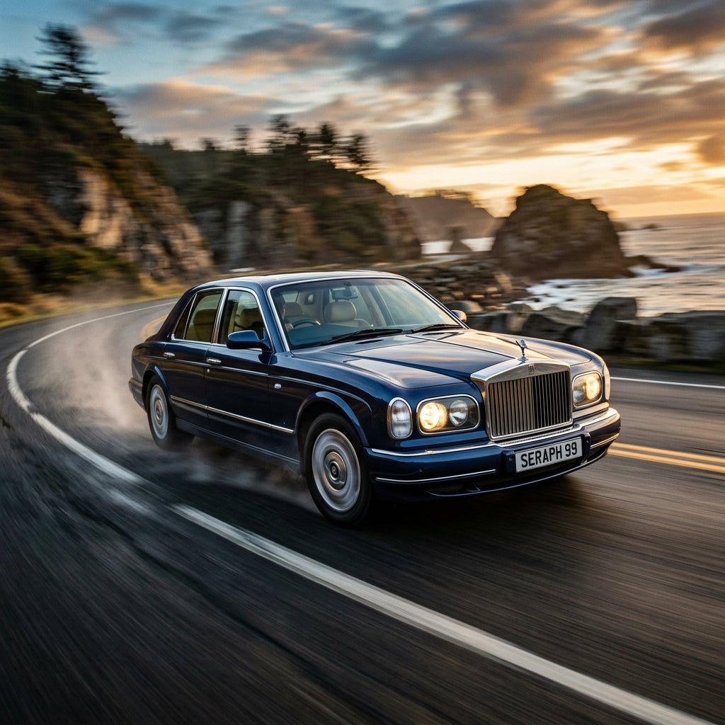 Action Shot: Rolls Royce Silver Seraph Driving Fast