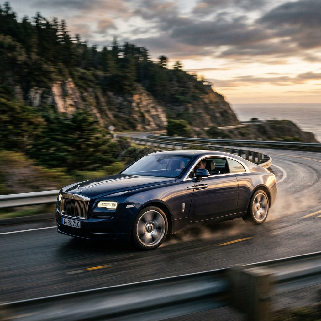 Action Shot: Rolls Royce Wraith Driving Fast