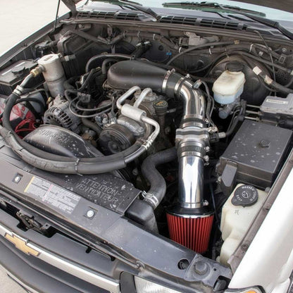 Cold Air Intake Kit for Chevrolet S-10 Pickup (1996-2004) with 4.3L V6 Engine Black