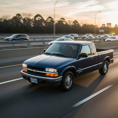 Cold Air Intake Kit for Chevrolet S-10 Pickup (1996-2004) with 4.3L V6 Engine Red