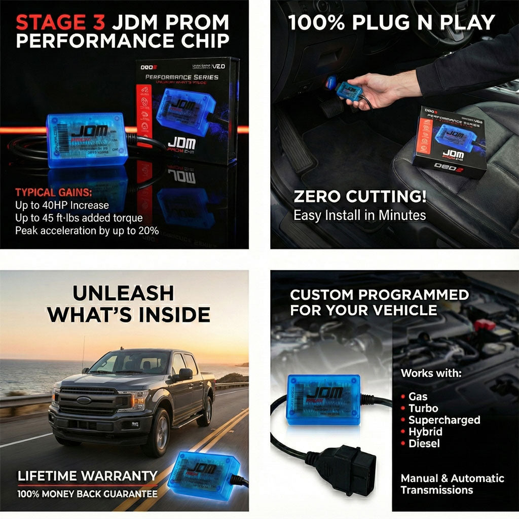 Stage 3 AI OBD2 Performance Chip for Freightliner | Plug-and-Play Engine Tuning Module +40 HP / +45 TQ