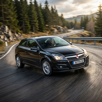 Action Shot: Saturn Astra Driving Fast