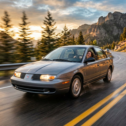 Action Shot: Saturn L200 Driving Fast