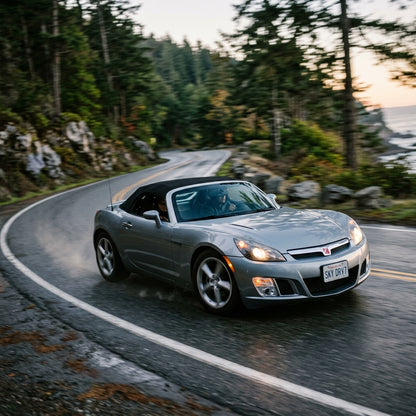 Action Shot: Saturn Sky Driving Fast