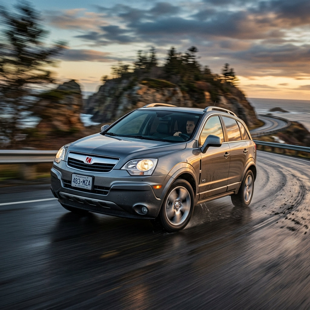 Action Shot: Saturn Vue Driving Fast