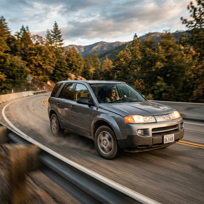 Action Shot: Saturn Vue Driving Fast