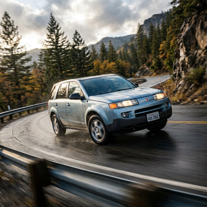 Action Shot: Saturn Vue Driving Fast