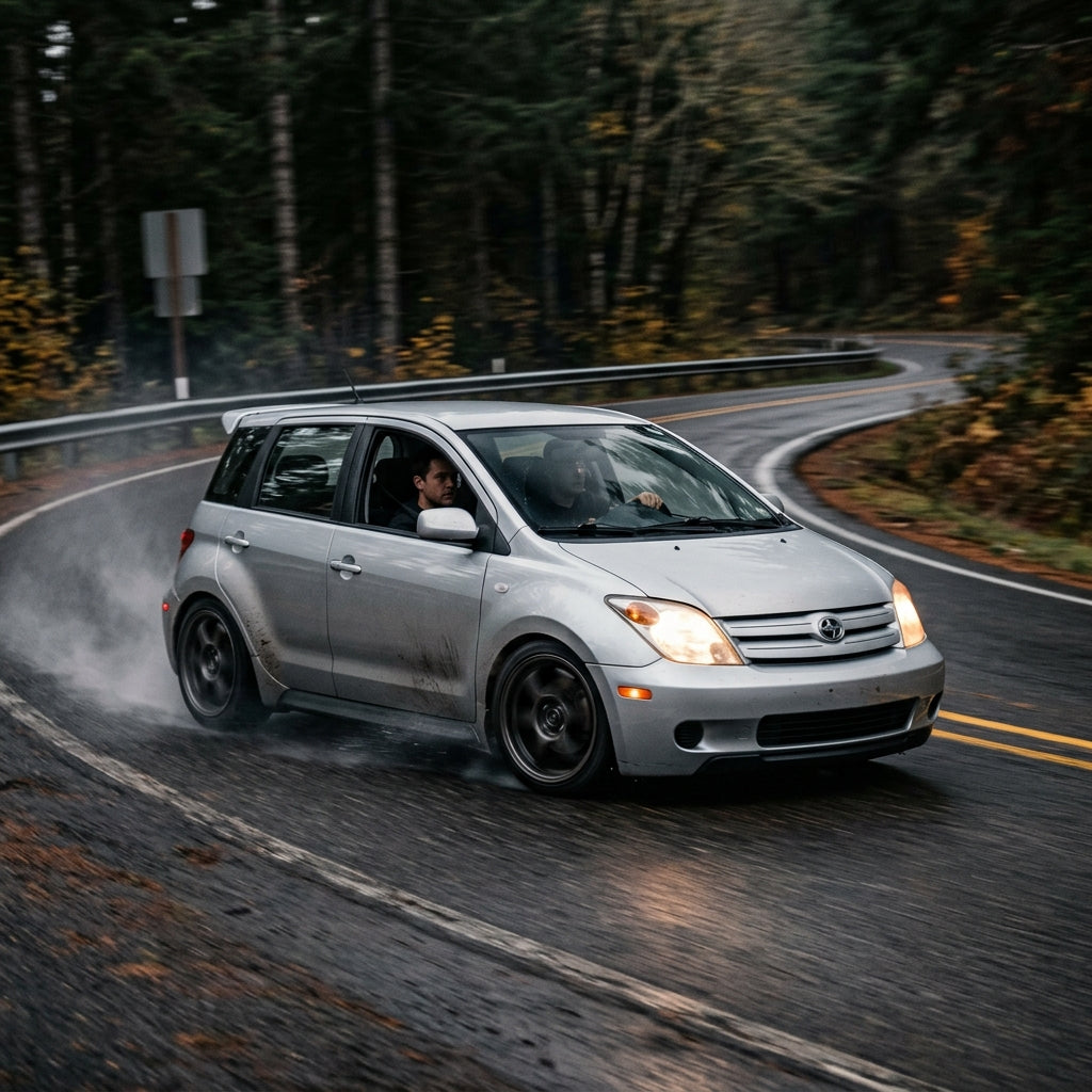 Action Shot: Scion xA Driving Fast