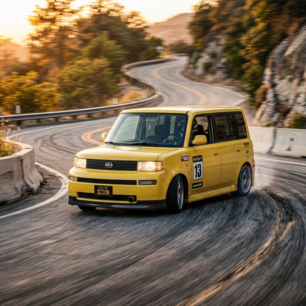 Action Shot: Scion xA,xB Driving Fast