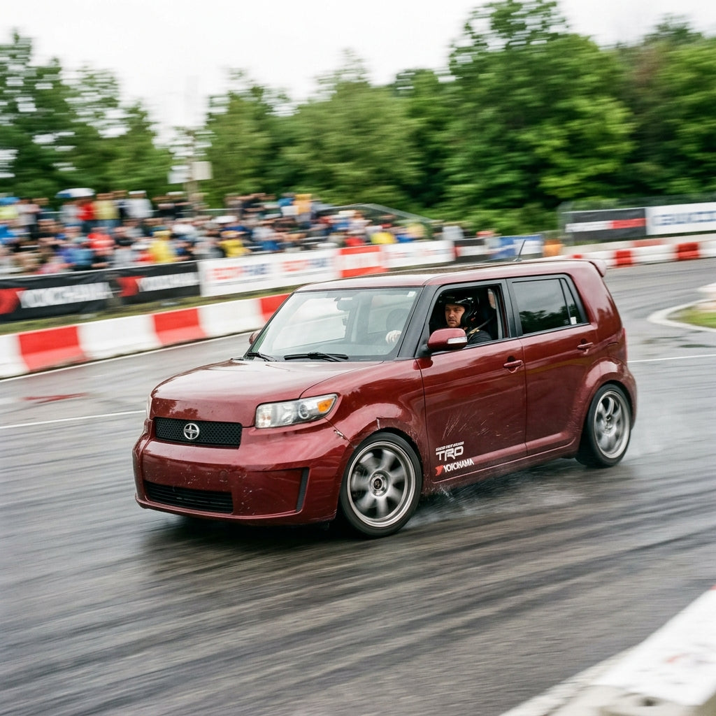 Action Shot: Scion xB Driving Fast