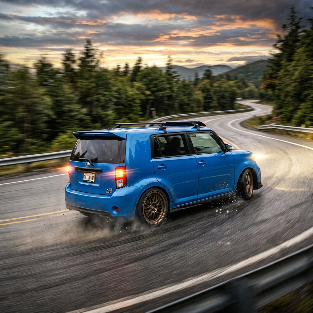 Action Shot: Scion xB Driving Fast