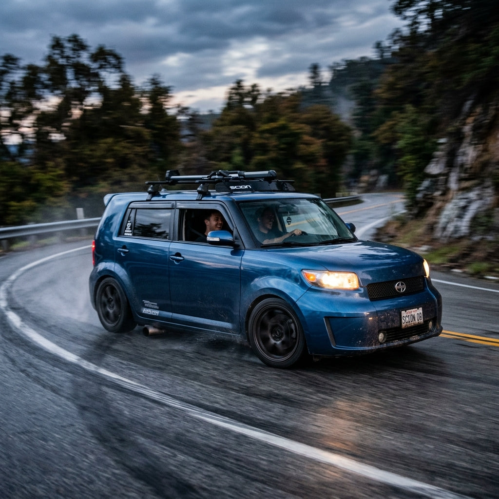 Action Shot: Scion xB Driving Fast