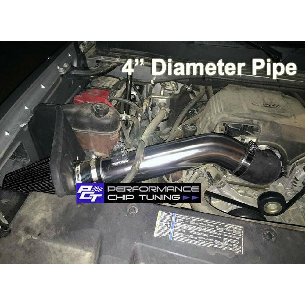 Cold Air Intake Kit for GMC Sierra 1500 (2009-2013) with 4.8L / 5.3L / 6.0L / 6.2L V8 Engine Chrome