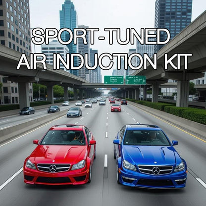 Cold Air Intake for Mercedes Benz C300 C350 (2008-2012) 3.0L 3.5L V6 Engines Red