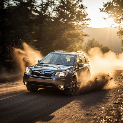 Action Shot: Subaru Forester Driving Fast