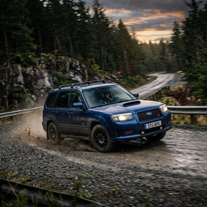 Action Shot: Subaru Forester Driving Fast
