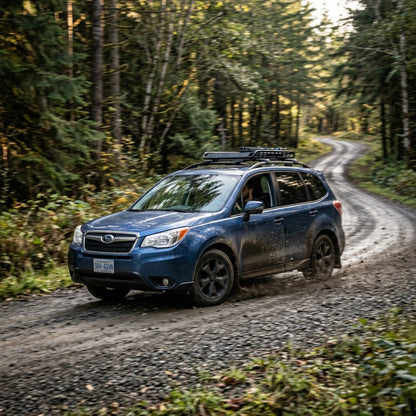 Action Shot: Subaru Forester Driving Fast