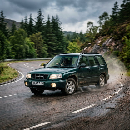 Action Shot: Subaru Forester Driving Fast