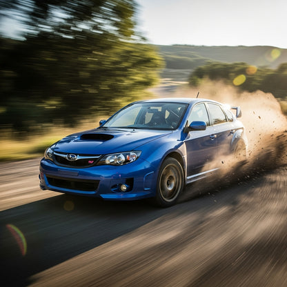 Action Shot: Subaru Impreza Driving Fast