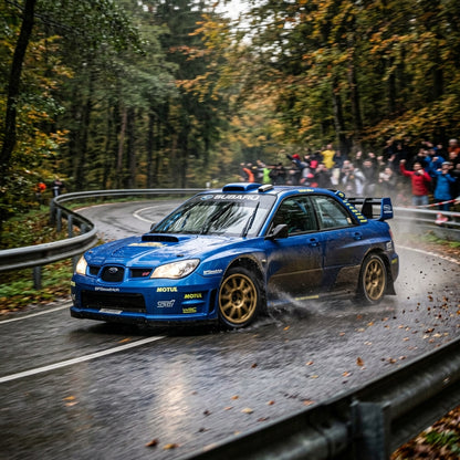 Action Shot: Subaru Impreza Driving Fast
