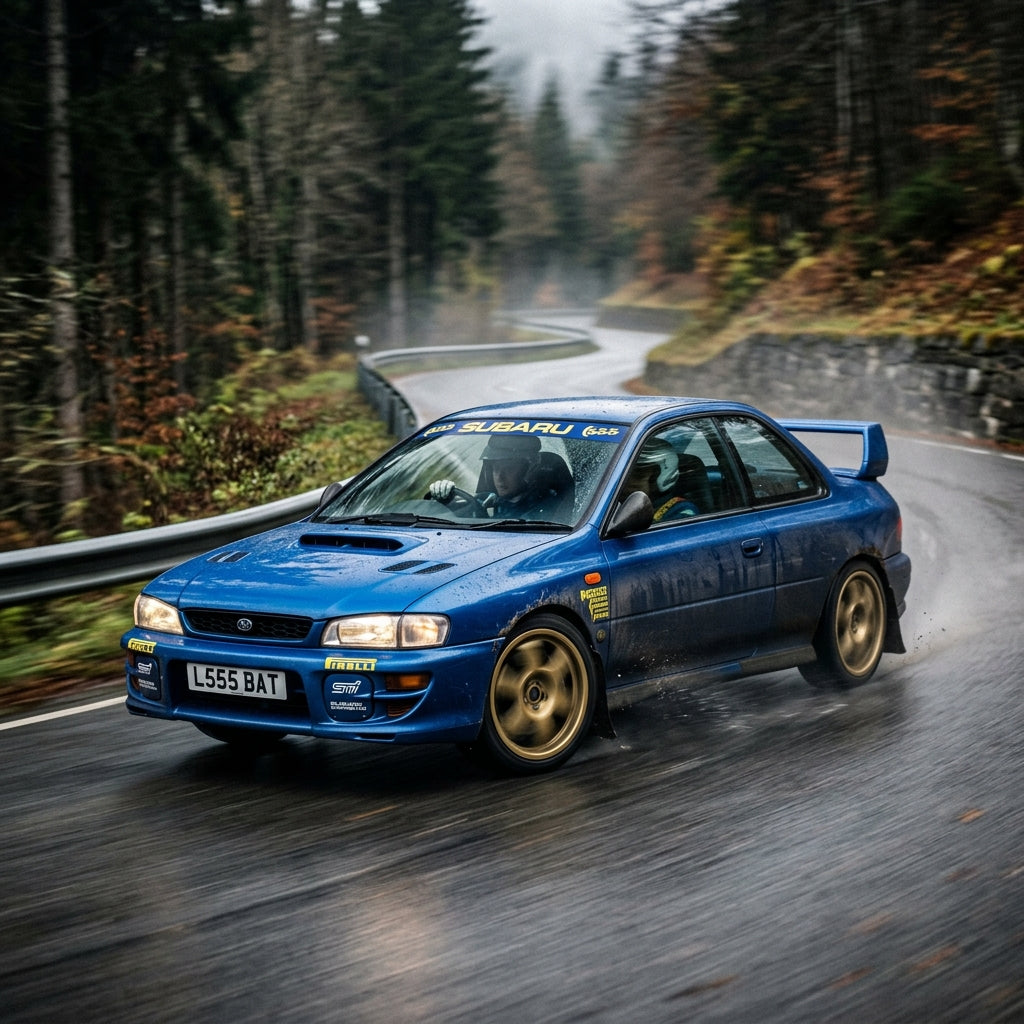 Action Shot: Subaru Impreza Driving Fast