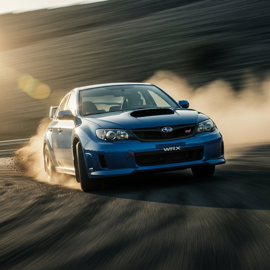 Action Shot: Subaru Impreza, WRX Driving Fast