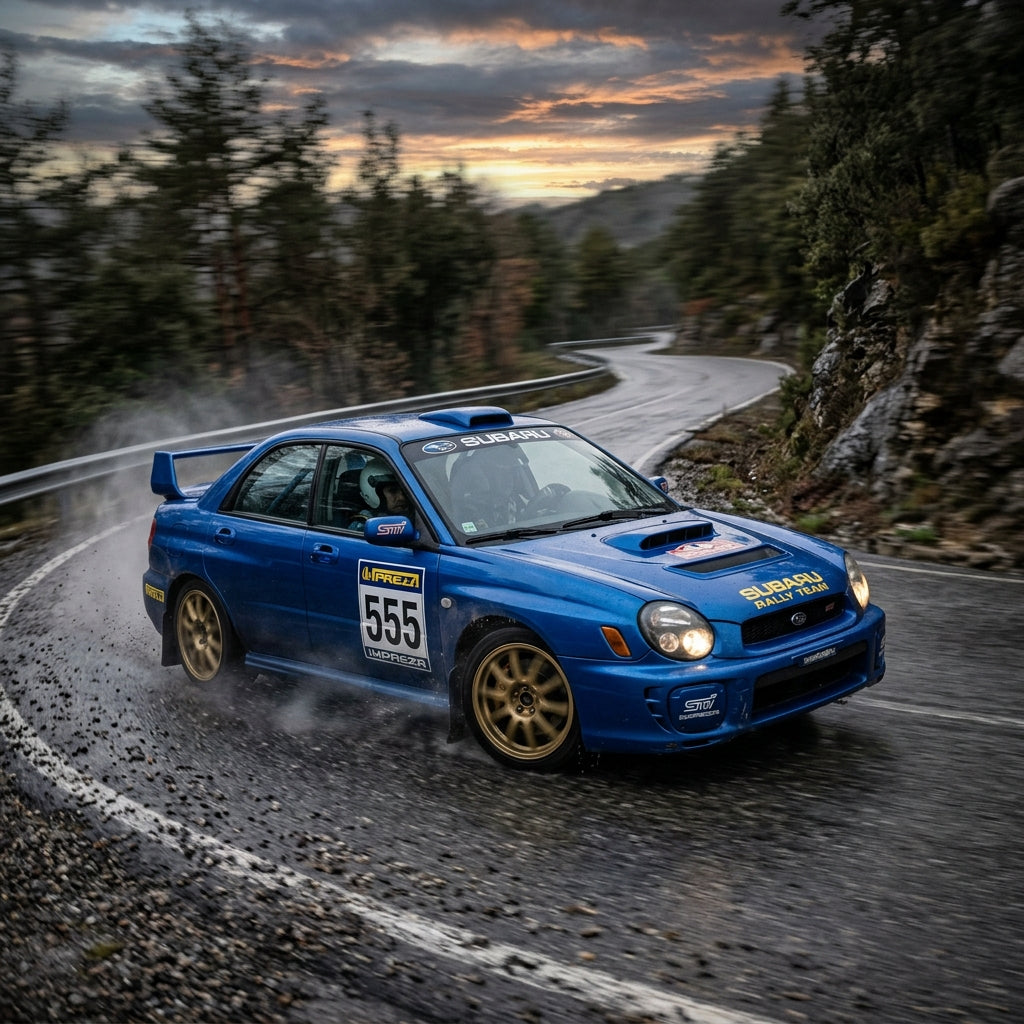 Action Shot: Subaru Impreza, WRX STI Driving Fast