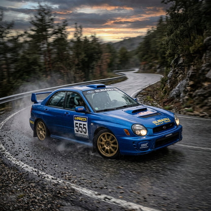 Action Shot: Subaru Impreza, WRX STI Driving Fast