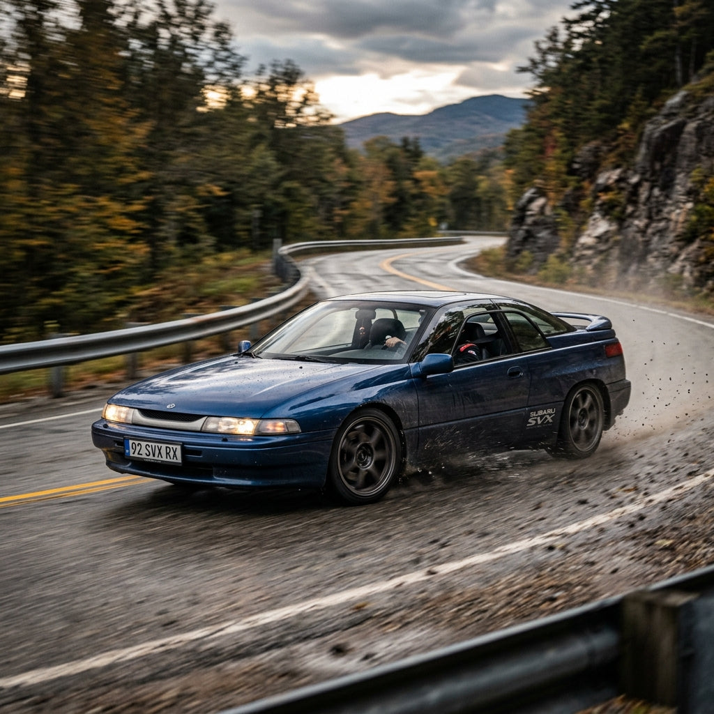 Action Shot: Subaru SVX Driving Fast