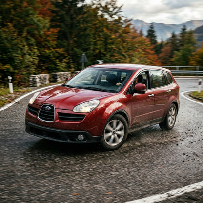 Action Shot: Subaru Tribeca Driving Fast