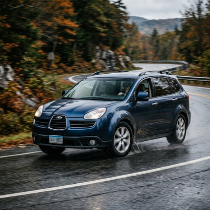 Action Shot: Subaru Tribeca Driving Fast