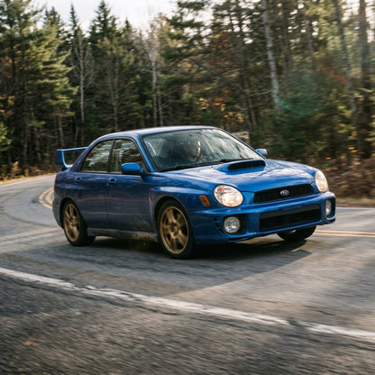 Action Shot: Subaru WRX Driving Fast
