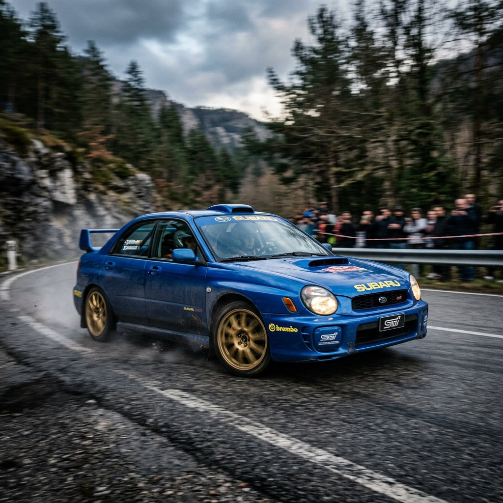 Action Shot: Subaru WRX, WRX STI Driving Fast