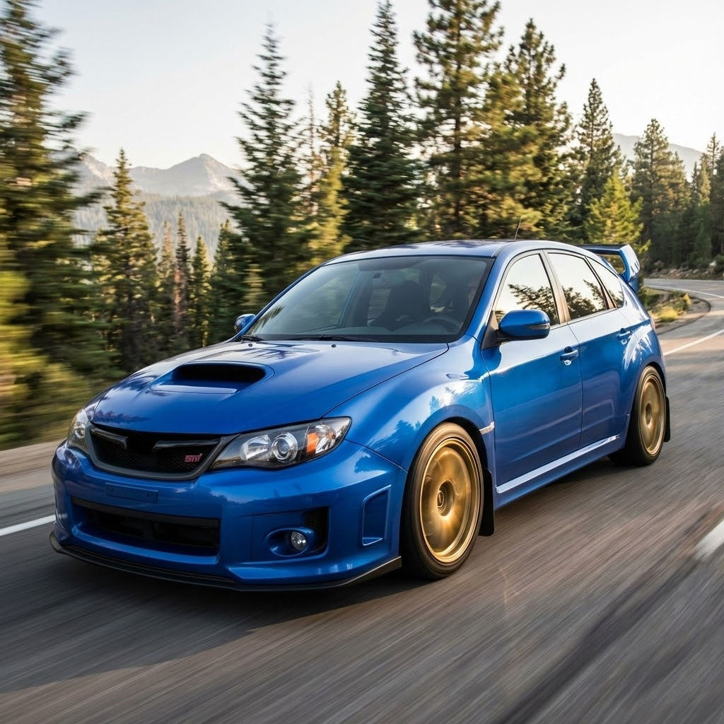 Cold Air Intake w/Heat Shield for Subaru Impreza WRX/STi (2008-2014) 2.5L Turbo Black