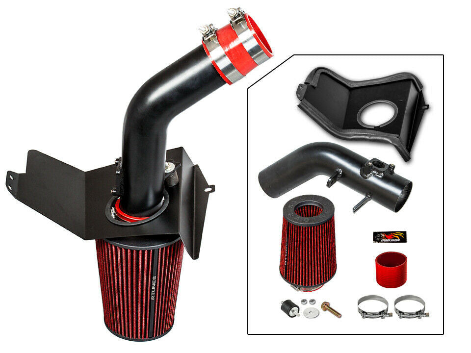 Cold Air Intake w/Heat Shield for Subaru Impreza WRX/STi (2008-2014) 2.5L Turbo Black