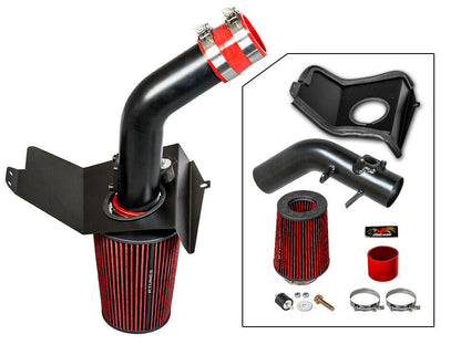Cold Air Intake w/Heat Shield for Subaru Impreza WRX/STi (2008-2014) 2.5L Turbo Black