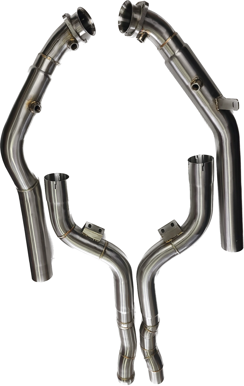 Decated Downpipes For Mercedes Benz E63 (2012-2016)/ CLS63 (2012-2014) AMG 5.5L 4Matic RWD Biturbo Engine