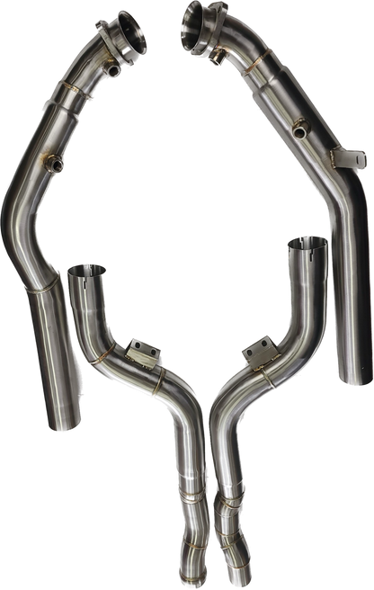 Decated Downpipes For Mercedes Benz E63 (2012-2016)/ CLS63 (2012-2014) AMG 5.5L 4Matic RWD Biturbo Engine