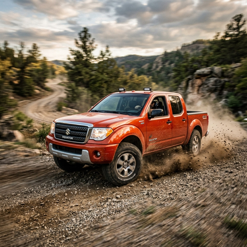 Action Shot: Suzuki Equator Driving Fast