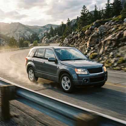 Action Shot: Suzuki Grand Vitara Driving Fast