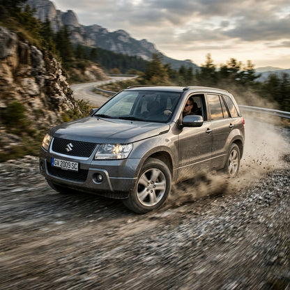 Action Shot: Suzuki Grand Vitara Driving Fast