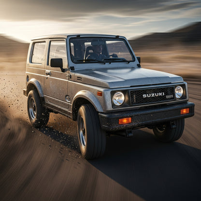 Action Shot: Suzuki Samurai Driving Fast