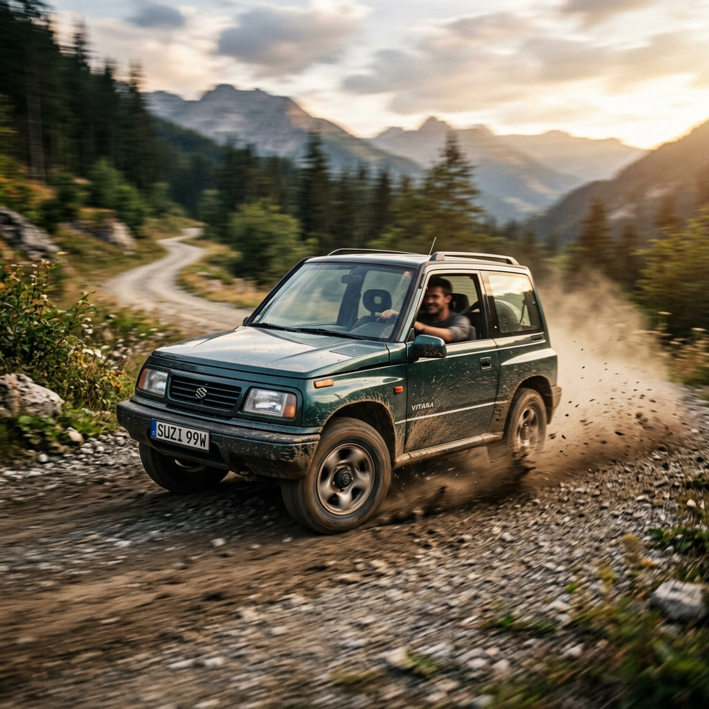 Action Shot: Suzuki Vitara Driving Fast