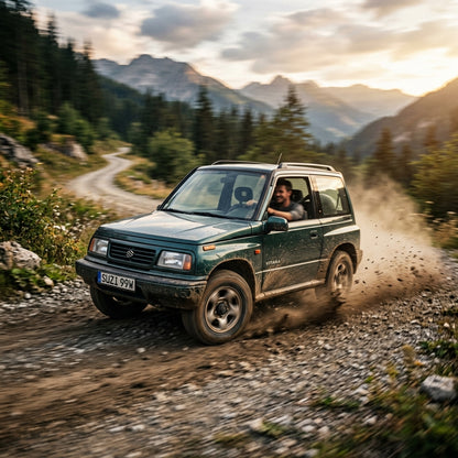 Action Shot: Suzuki Vitara Driving Fast