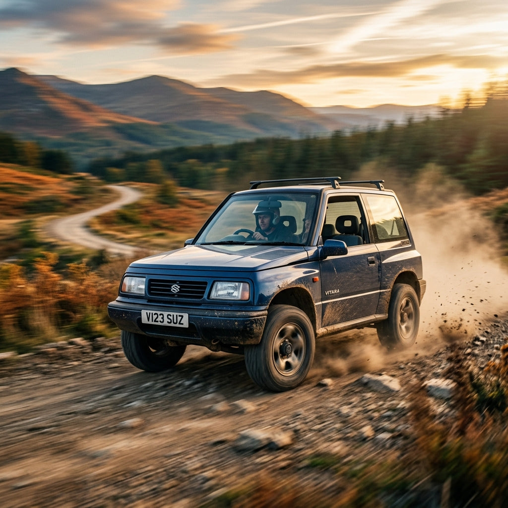 Action Shot: Suzuki Vitara Driving Fast