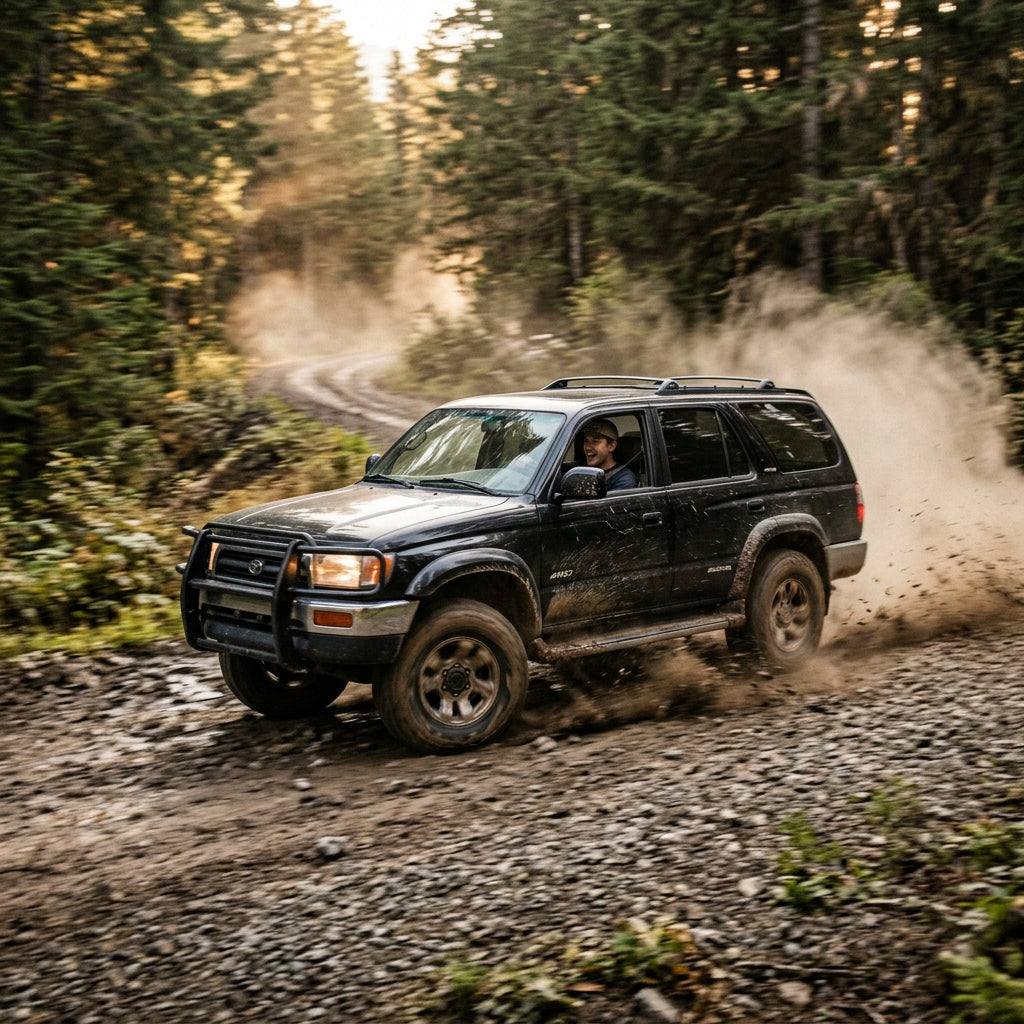 Action Shot: Toyota 4Runner Driving Fast