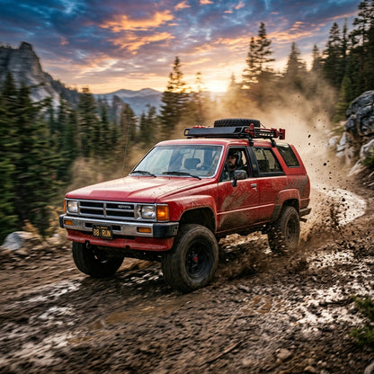 Action Shot: Toyota 4Runner Driving Fast